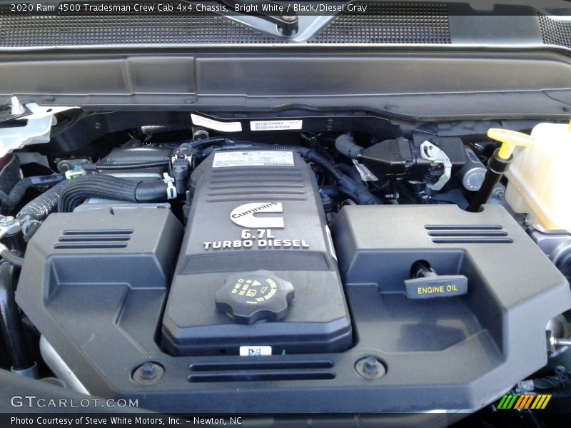 Bright White / Black/Diesel Gray 2020 Ram 4500 Tradesman Crew Cab 4x4 Chassis