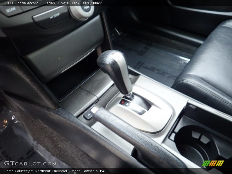 Crystal Black Pearl / Black 2011 Honda Accord SE Sedan