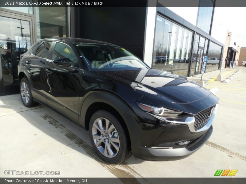 Jet Black Mica / Black 2021 Mazda CX-30 Select AWD
