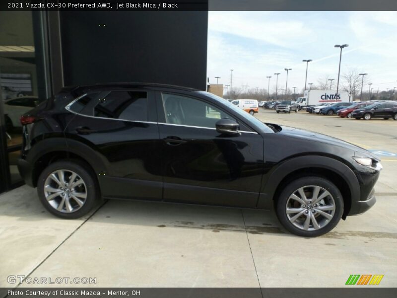 Jet Black Mica / Black 2021 Mazda CX-30 Preferred AWD