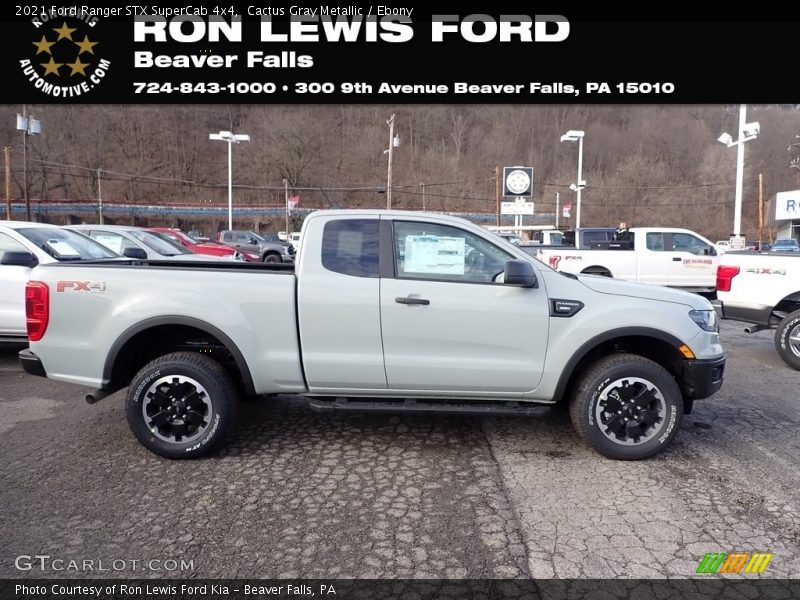 Cactus Gray Metallic / Ebony 2021 Ford Ranger STX SuperCab 4x4