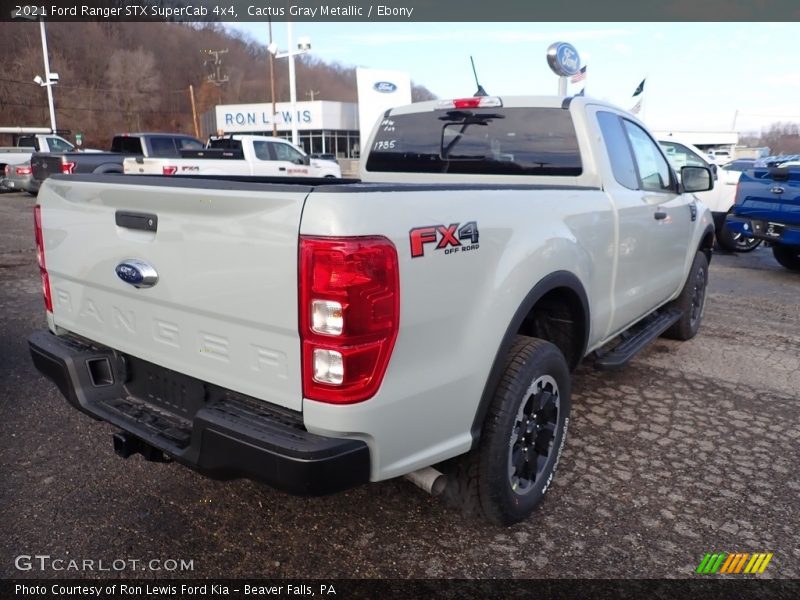 Cactus Gray Metallic / Ebony 2021 Ford Ranger STX SuperCab 4x4