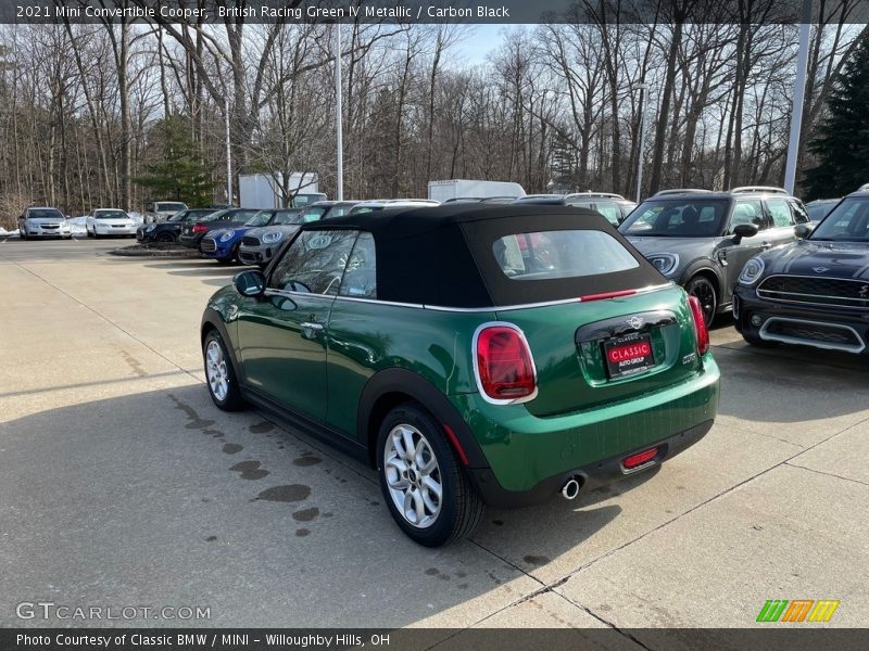 British Racing Green IV Metallic / Carbon Black 2021 Mini Convertible Cooper