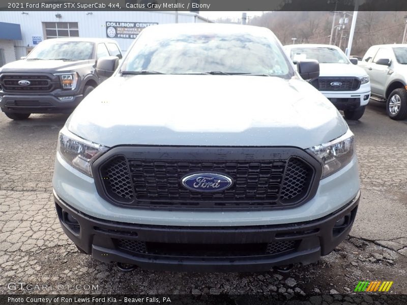 Cactus Gray Metallic / Ebony 2021 Ford Ranger STX SuperCab 4x4