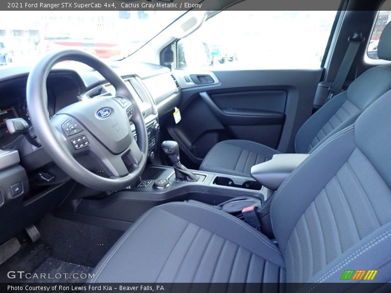 Front Seat of 2021 Ranger STX SuperCab 4x4