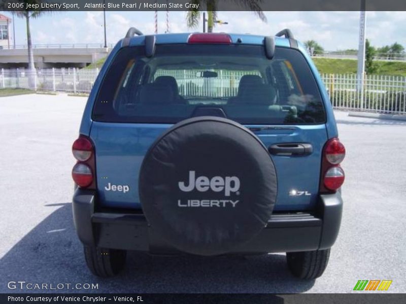 Atlantic Blue Pearl / Medium Slate Gray 2006 Jeep Liberty Sport
