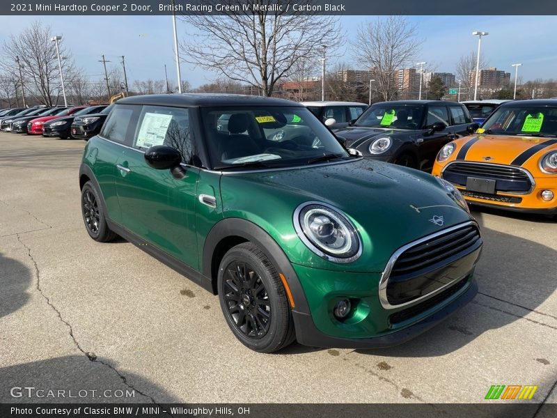 British Racing Green IV Metallic / Carbon Black 2021 Mini Hardtop Cooper 2 Door