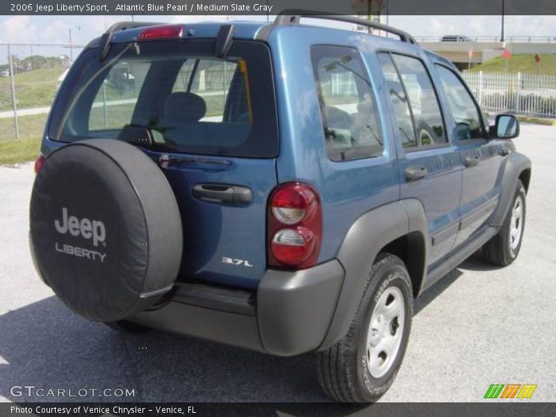 Atlantic Blue Pearl / Medium Slate Gray 2006 Jeep Liberty Sport