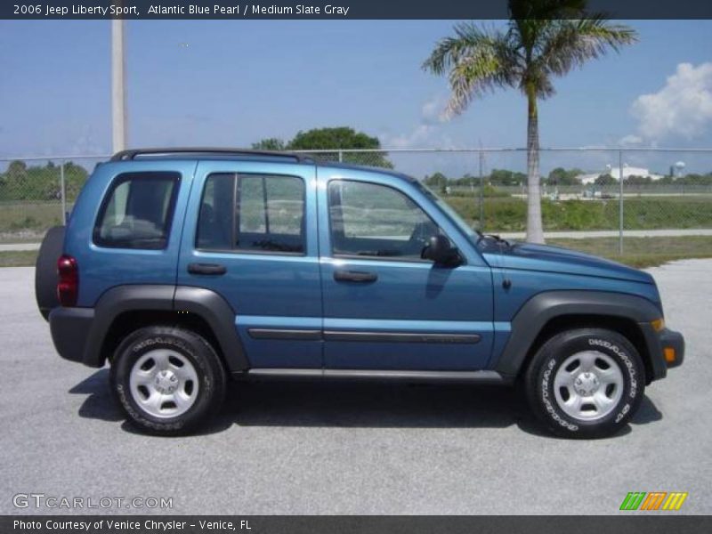 Atlantic Blue Pearl / Medium Slate Gray 2006 Jeep Liberty Sport