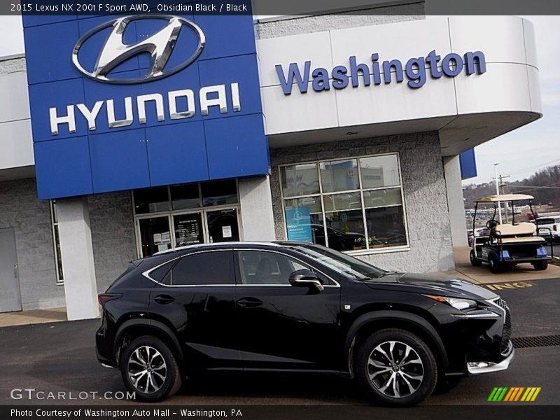 Obsidian Black / Black 2015 Lexus NX 200t F Sport AWD