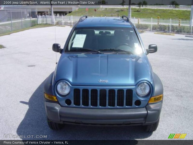 Atlantic Blue Pearl / Medium Slate Gray 2006 Jeep Liberty Sport