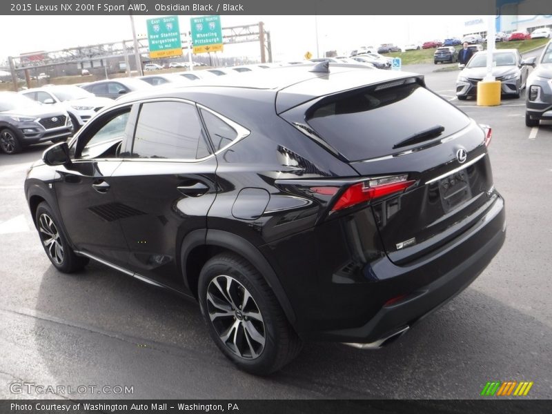 Obsidian Black / Black 2015 Lexus NX 200t F Sport AWD