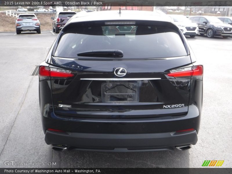 Obsidian Black / Black 2015 Lexus NX 200t F Sport AWD