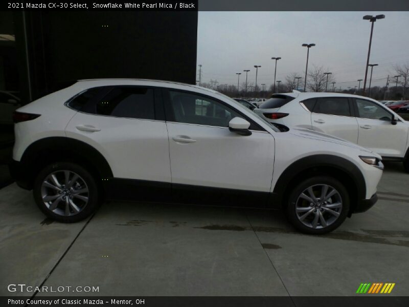 Snowflake White Pearl Mica / Black 2021 Mazda CX-30 Select
