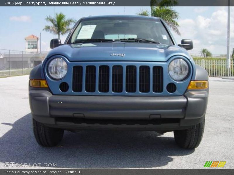 Atlantic Blue Pearl / Medium Slate Gray 2006 Jeep Liberty Sport