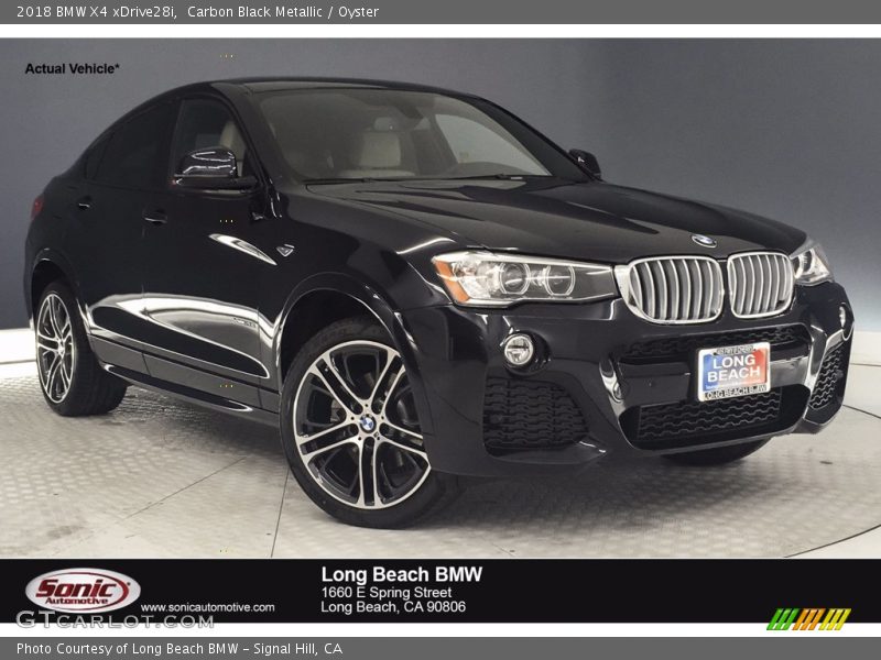 Carbon Black Metallic / Oyster 2018 BMW X4 xDrive28i