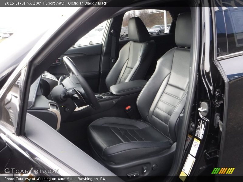 Obsidian Black / Black 2015 Lexus NX 200t F Sport AWD