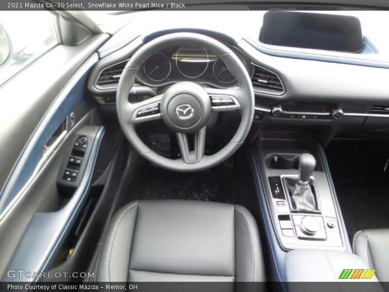 Snowflake White Pearl Mica / Black 2021 Mazda CX-30 Select