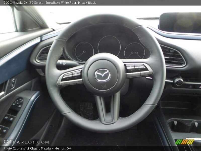 Snowflake White Pearl Mica / Black 2021 Mazda CX-30 Select