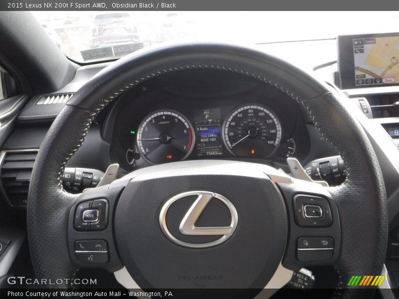 Obsidian Black / Black 2015 Lexus NX 200t F Sport AWD