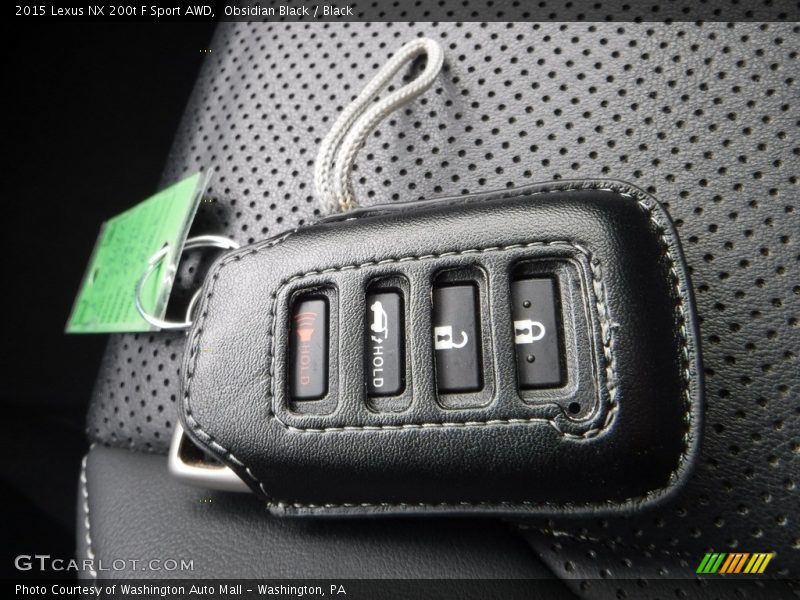 Obsidian Black / Black 2015 Lexus NX 200t F Sport AWD