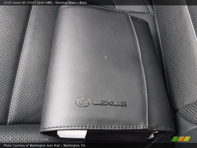 Obsidian Black / Black 2015 Lexus NX 200t F Sport AWD