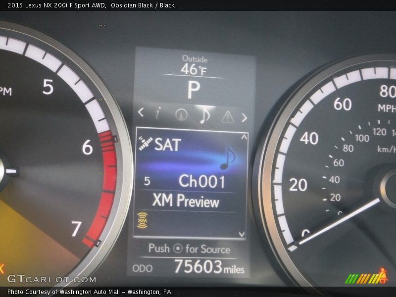 Obsidian Black / Black 2015 Lexus NX 200t F Sport AWD