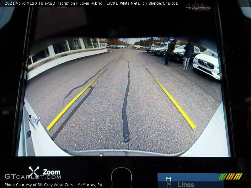 Crystal White Metallic / Blonde/Charcoal 2021 Volvo XC90 T8 eAWD Inscription Plug-in Hybrid