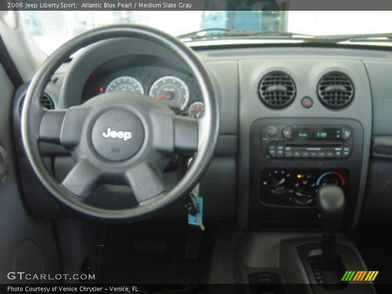 Atlantic Blue Pearl / Medium Slate Gray 2006 Jeep Liberty Sport