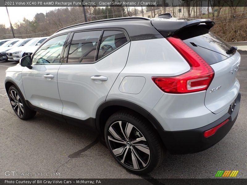  2021 XC40 P8 eAWD Recharge Pure Electric Glacier Silver Metallic