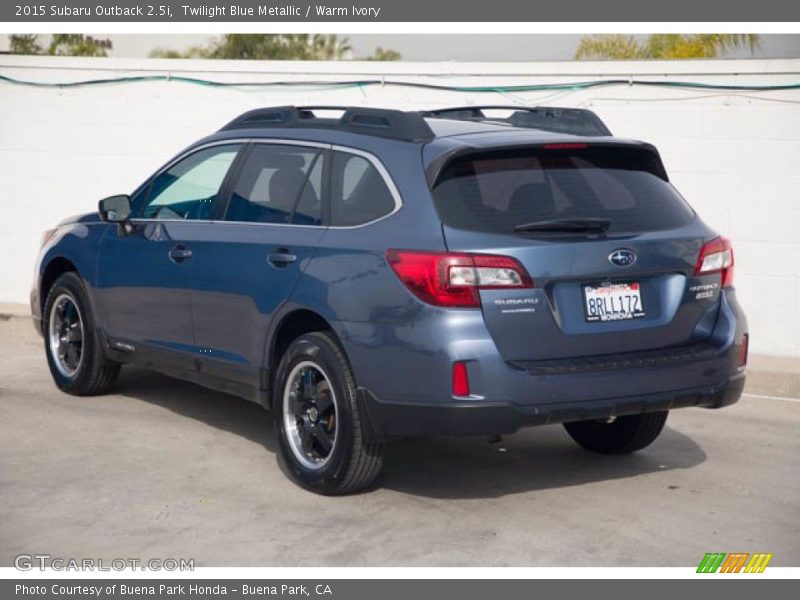 Twilight Blue Metallic / Warm Ivory 2015 Subaru Outback 2.5i