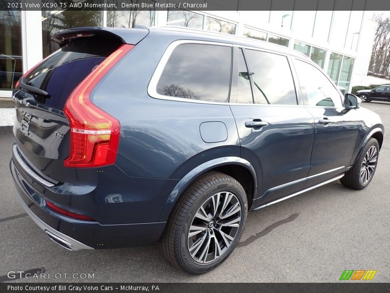 Denim Blue Metallic / Charcoal 2021 Volvo XC90 T5 AWD Momentum