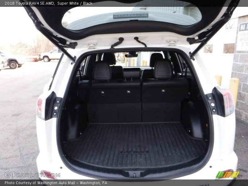 Super White / Black 2018 Toyota RAV4 SE AWD