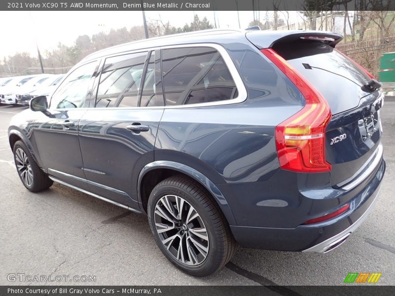 Denim Blue Metallic / Charcoal 2021 Volvo XC90 T5 AWD Momentum