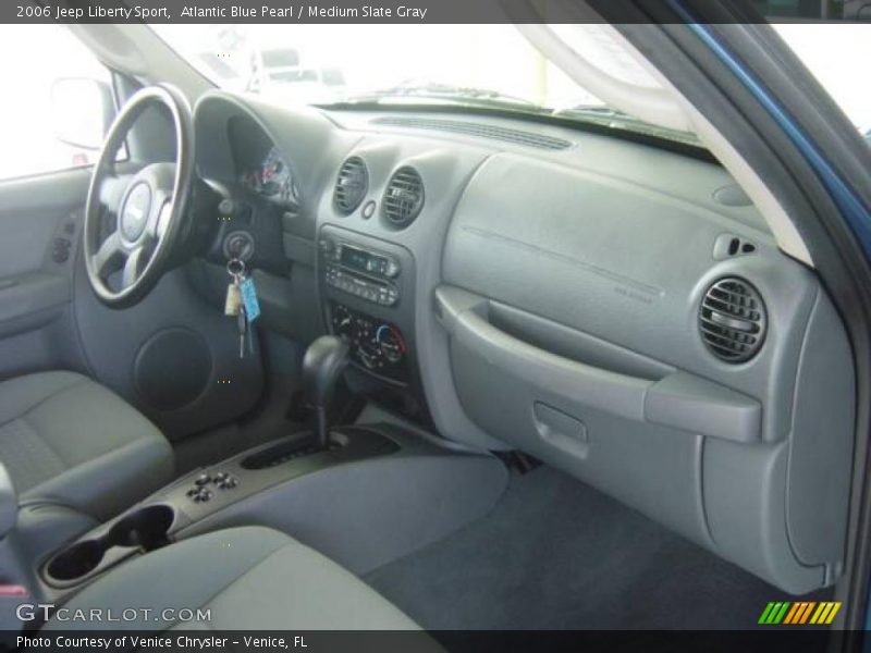 Atlantic Blue Pearl / Medium Slate Gray 2006 Jeep Liberty Sport