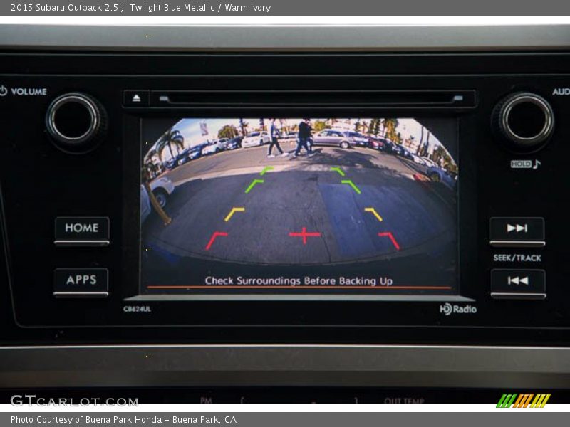 Twilight Blue Metallic / Warm Ivory 2015 Subaru Outback 2.5i