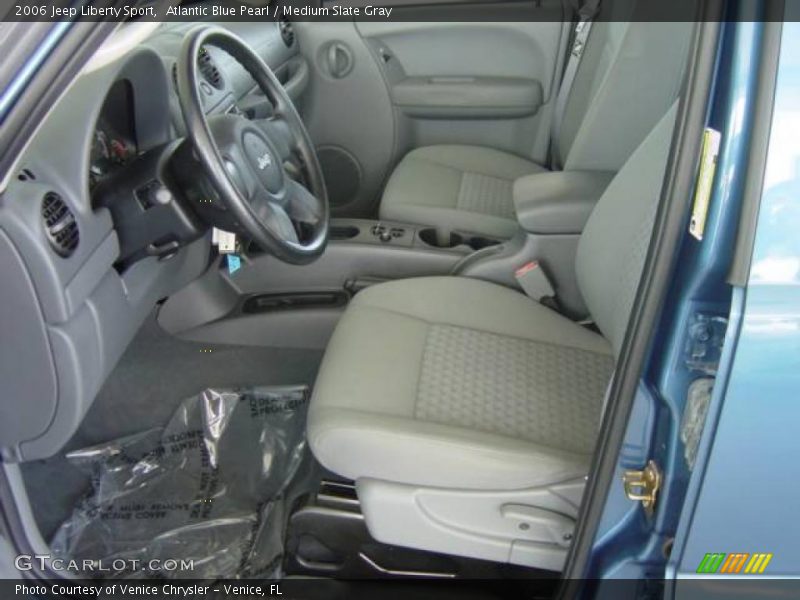 Atlantic Blue Pearl / Medium Slate Gray 2006 Jeep Liberty Sport