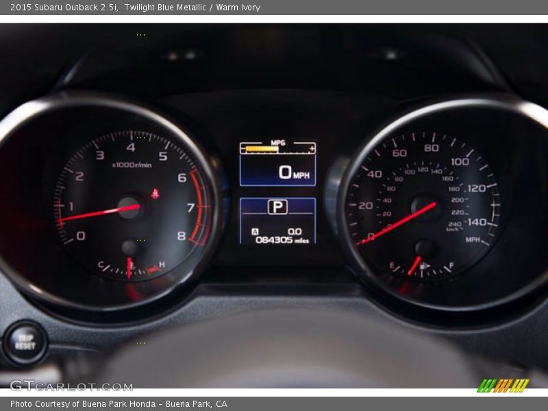  2015 Outback 2.5i 2.5i Gauges