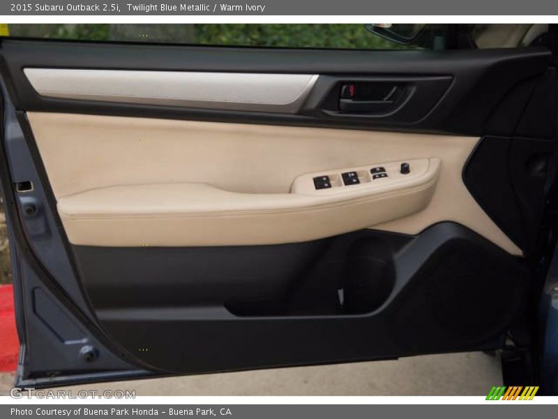 Twilight Blue Metallic / Warm Ivory 2015 Subaru Outback 2.5i