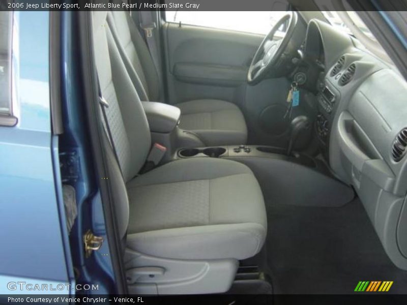 Atlantic Blue Pearl / Medium Slate Gray 2006 Jeep Liberty Sport