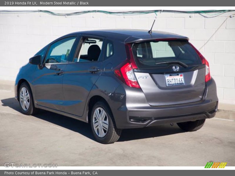 Modern Steel Metallic / Black 2019 Honda Fit LX