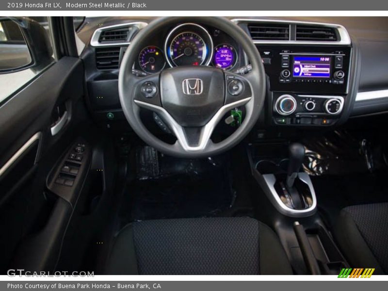 Modern Steel Metallic / Black 2019 Honda Fit LX