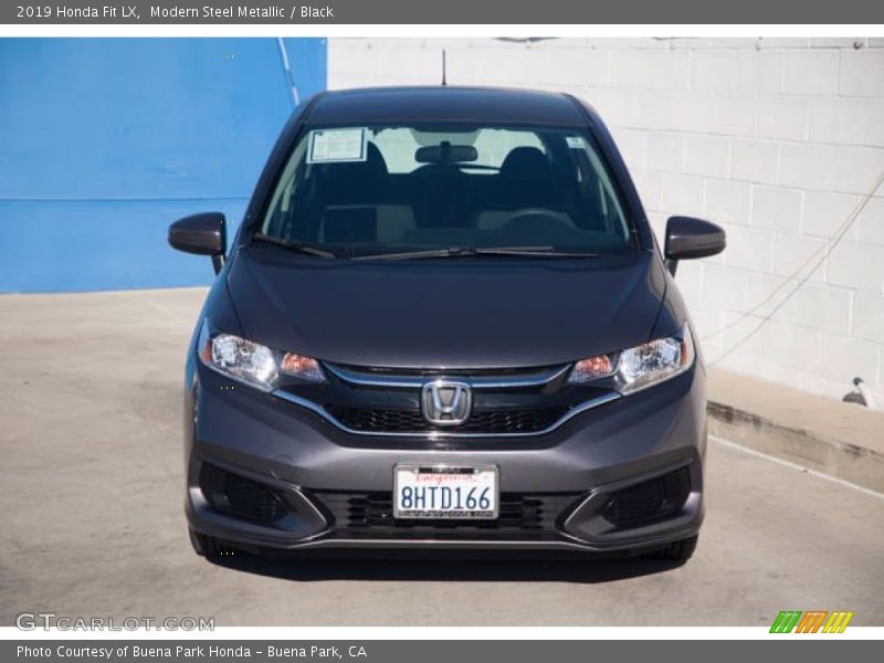 Modern Steel Metallic / Black 2019 Honda Fit LX