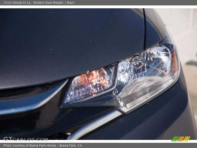 Modern Steel Metallic / Black 2019 Honda Fit LX