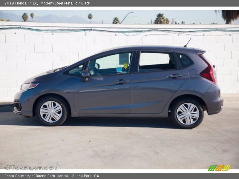 Modern Steel Metallic / Black 2019 Honda Fit LX