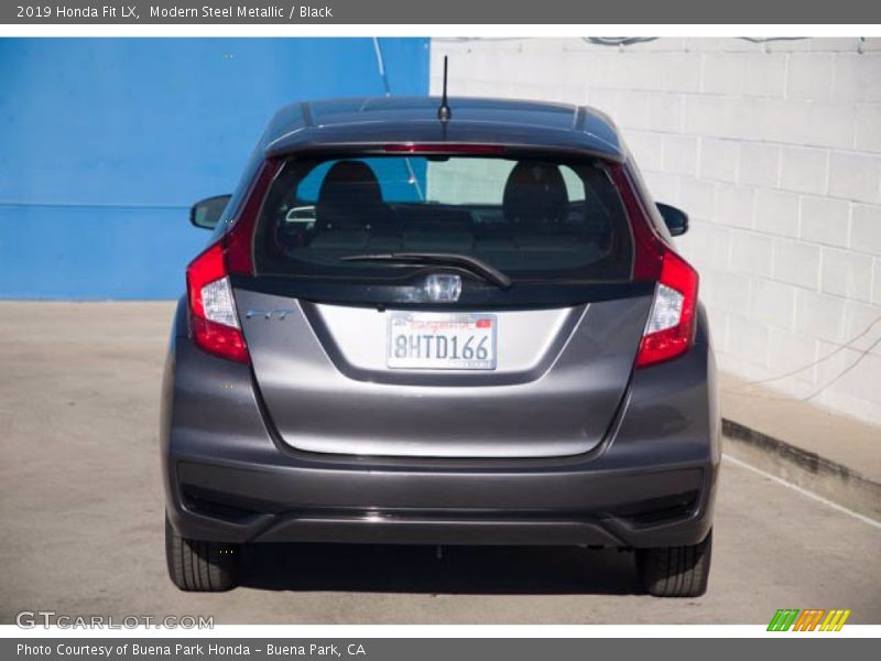 Modern Steel Metallic / Black 2019 Honda Fit LX