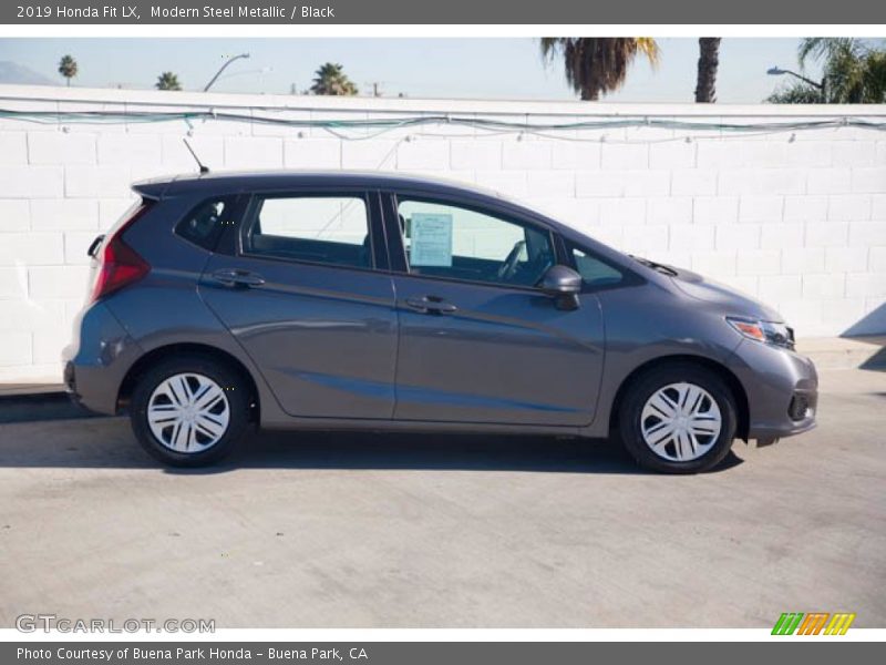 Modern Steel Metallic / Black 2019 Honda Fit LX