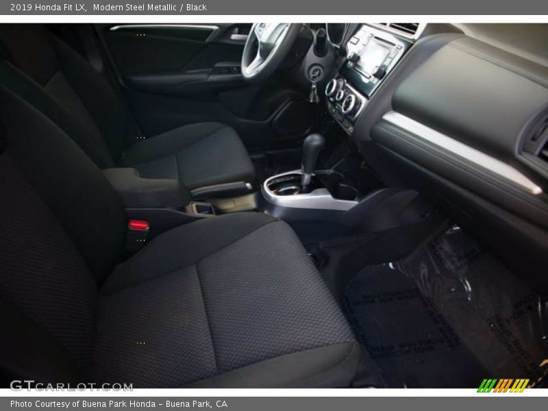 Modern Steel Metallic / Black 2019 Honda Fit LX