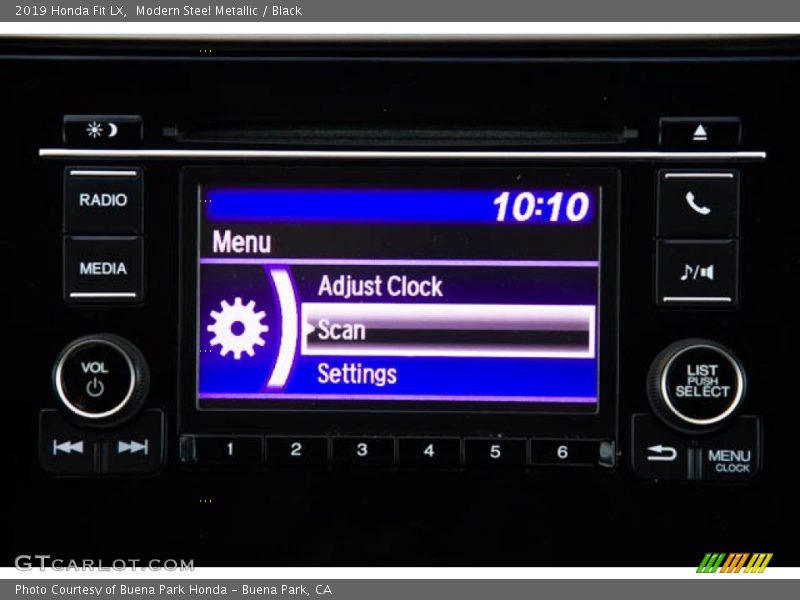 Modern Steel Metallic / Black 2019 Honda Fit LX