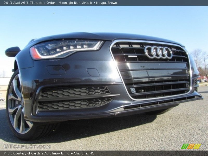 Moonlight Blue Metallic / Nougat Brown 2013 Audi A6 3.0T quattro Sedan